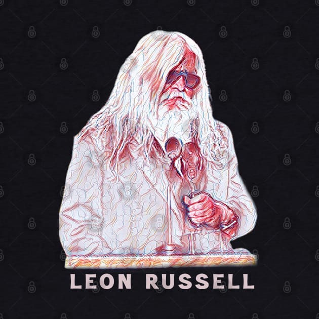 Leon Russell -Original Fan Art Design by Trendsdk